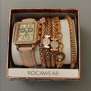 Watch and bracelet gift set